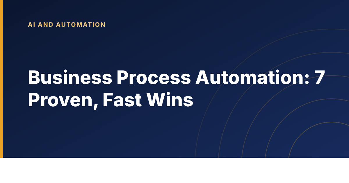 A business process automation map showing which repeated tasks to automate first