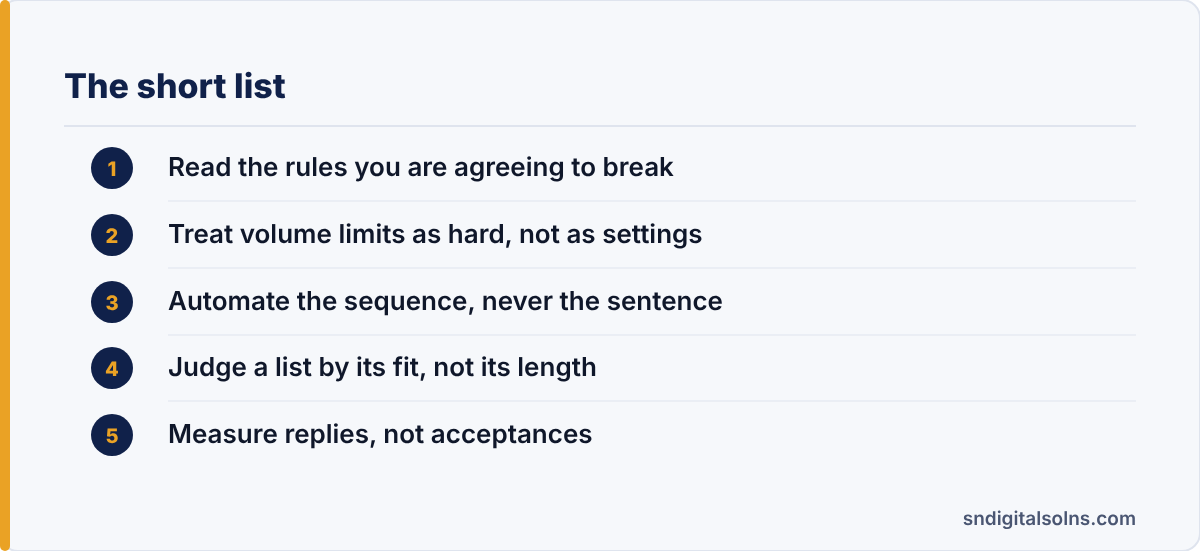 linkedin automation tools: the article's points at a glance