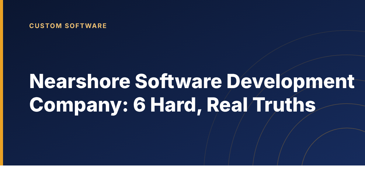Checklist for evaluating a nearshore software development company before signing